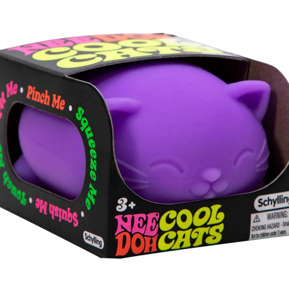 VIRAL Nee Doh Cool Cats Purple Stress Ball